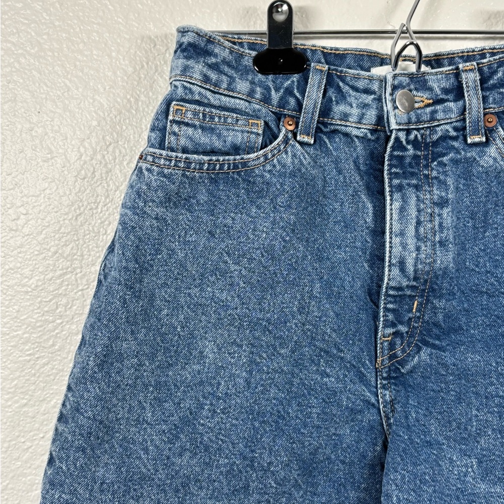 High-Waisted Blue Denim Shorts